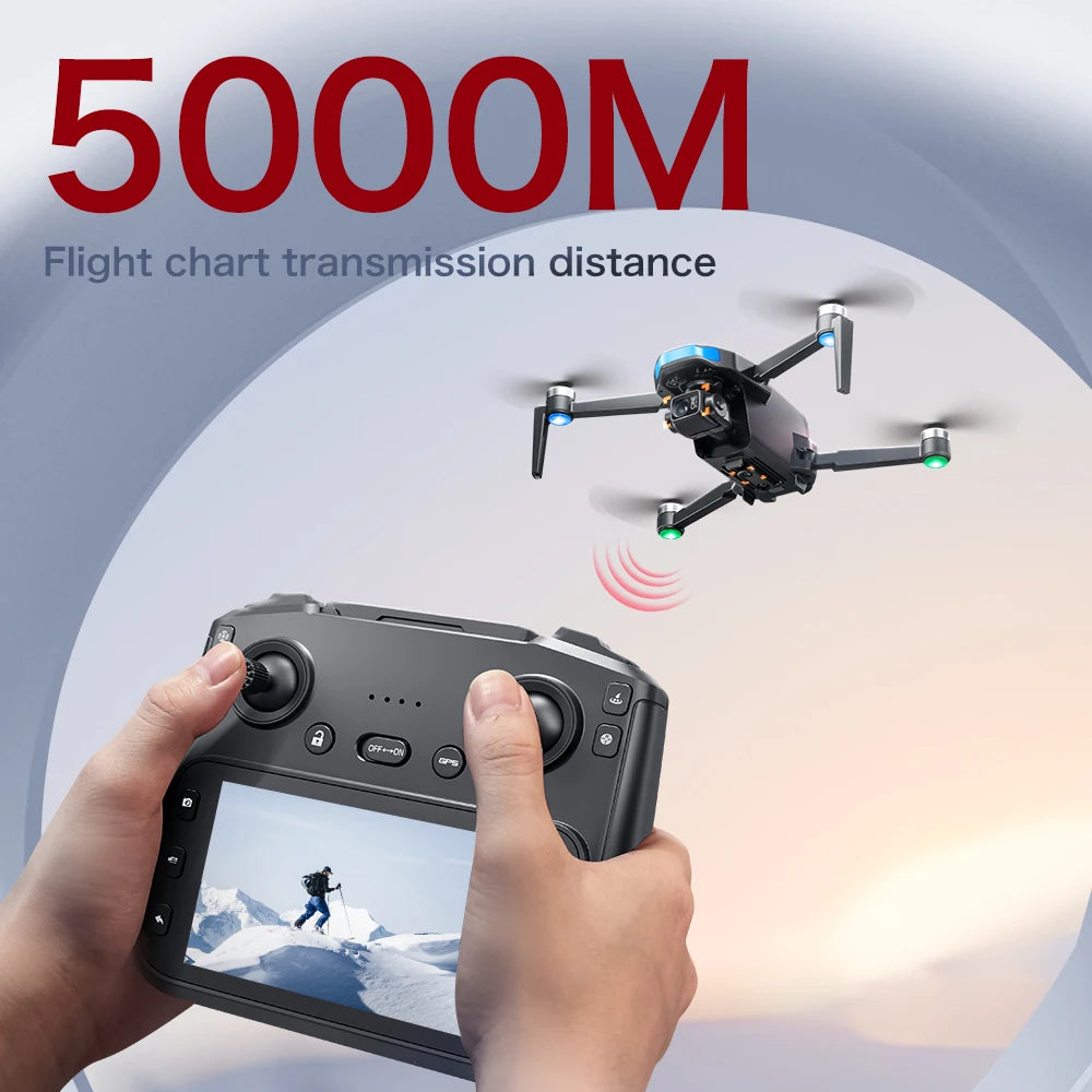 S-X1 MAX 4K Professional Drone With HD Camera 3-Axis Gimbal GPS Dron Brushless 5G WIFI Screen Remote Control RC Quadcopter Toys