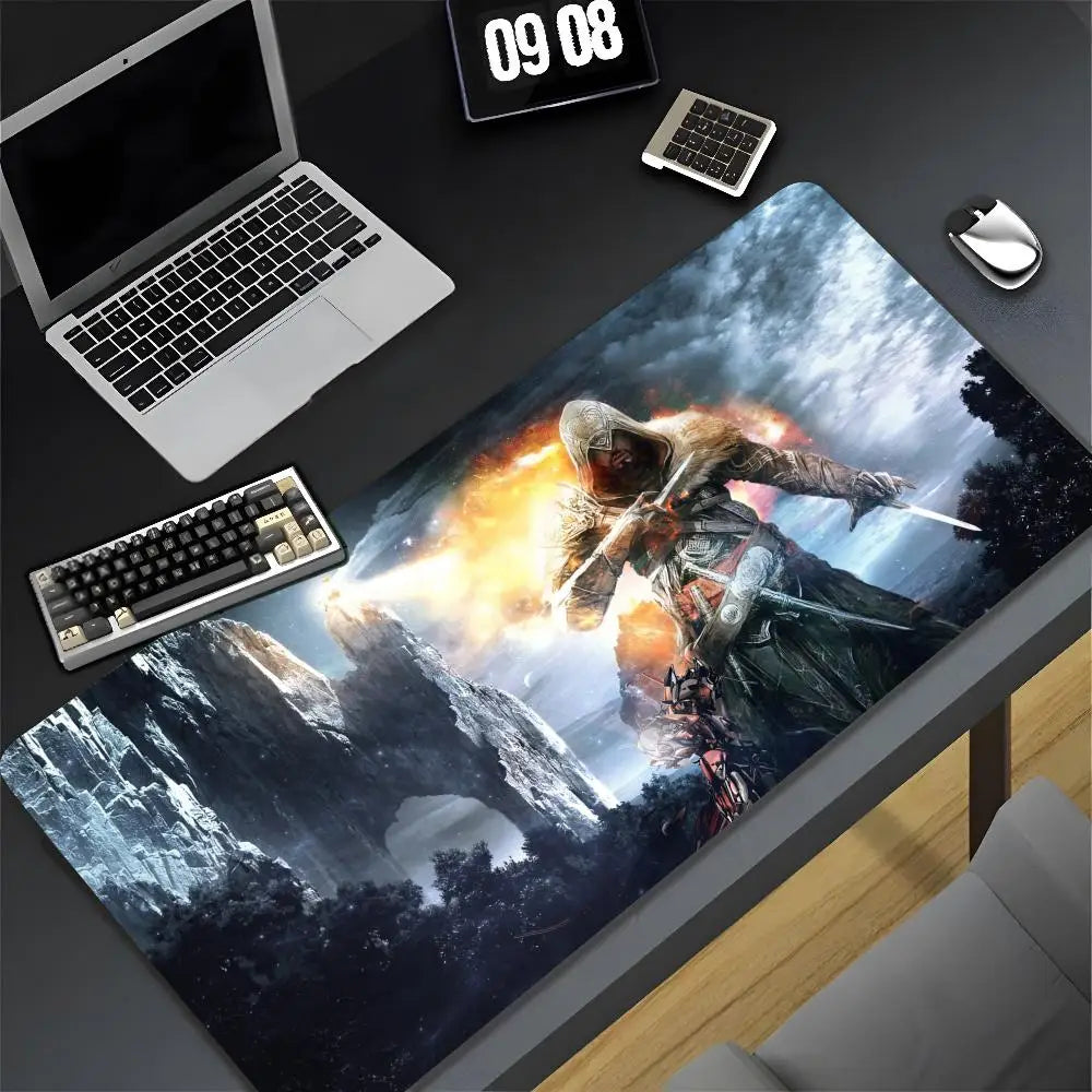 Assassin s Creed Mouse Pad Cartoon Lockedge Large Gaming Pad Computer Gamer Keyboard Mat Desk Mousepad PC Desk Pad