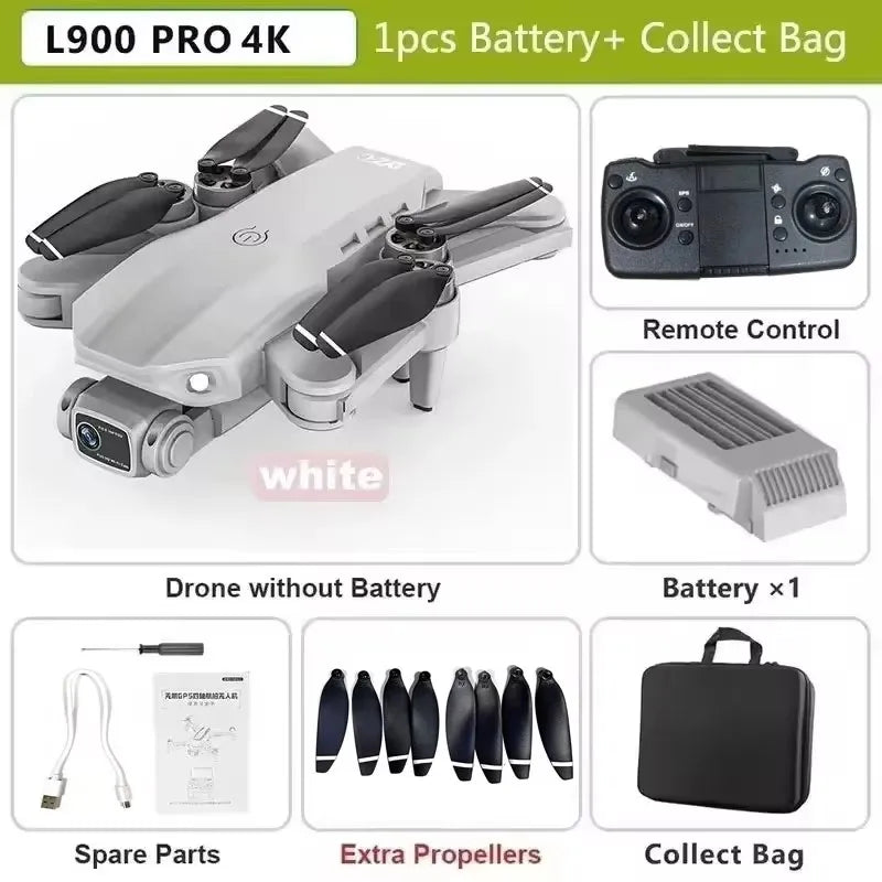 LYZRC L900 Pro SE MAX Drone 4K Professional Dual HD Camera GPS 5G WIFI 360° Obstacle Avoidance Brushless Motor Rc FPV Quadcopter