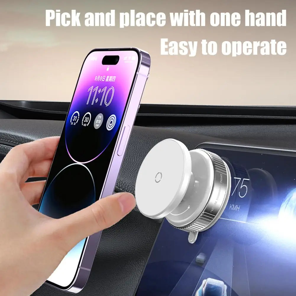 Car Mount Mobile Phone Holder Vacuum Magnetic Suction Cup Stable Bracket For Car Navigation 15 14 13 Samsun