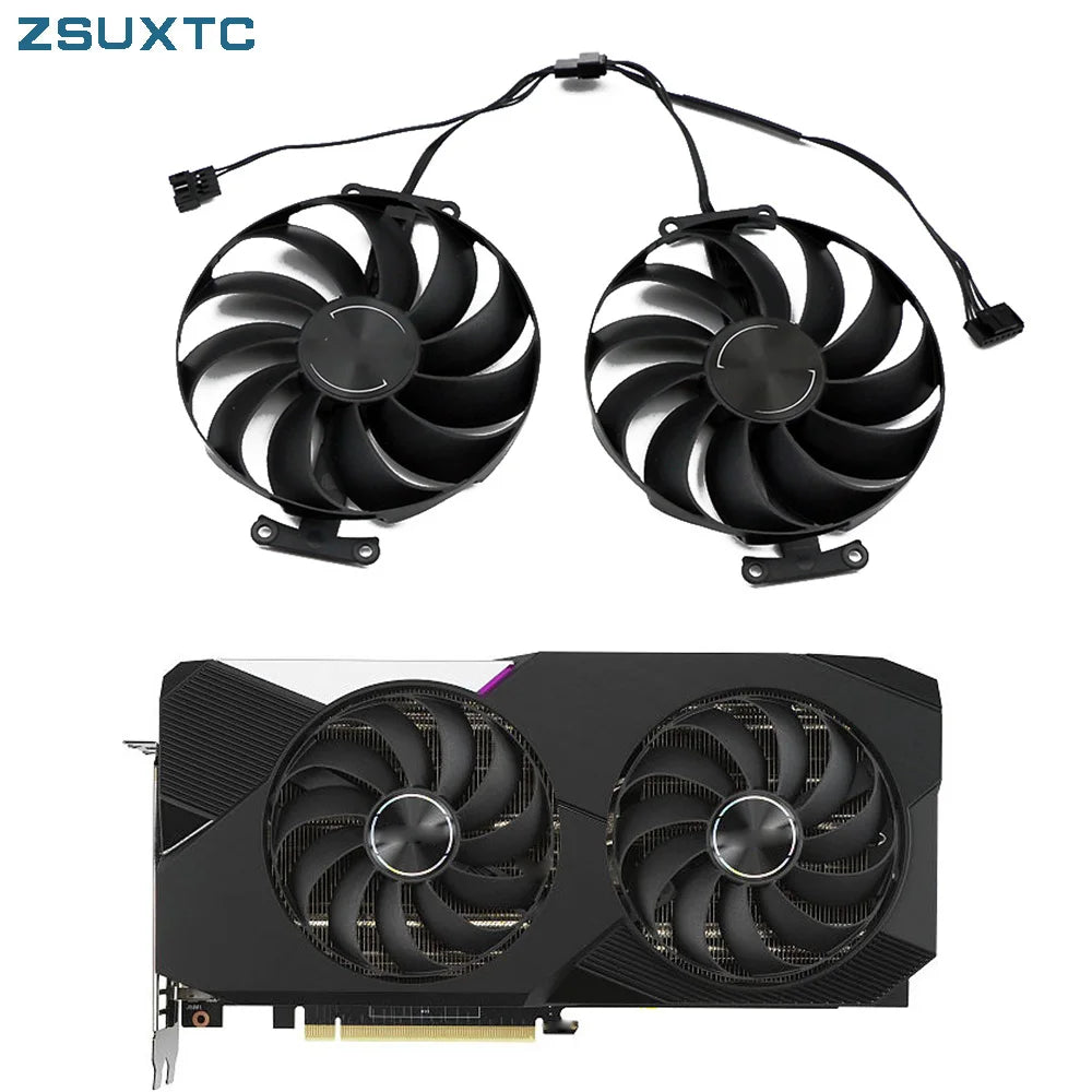 original Cooling Fan 95mm 7PIN CF1010U12S FDC10U12S9-C RTX3070 RTX3060Ti Cooler Fan For ASUS RTX 3070 3060 Ti DUAL OC Fans