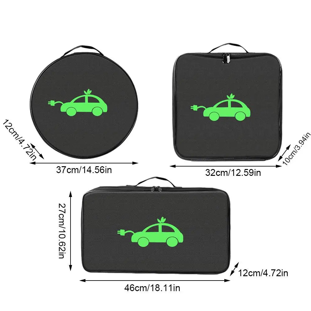 New Energy Vehicle Charging Gun Storage Chartered Car Carrying Charging Wires Portable Flame-retardant Shock-absorbing Bag