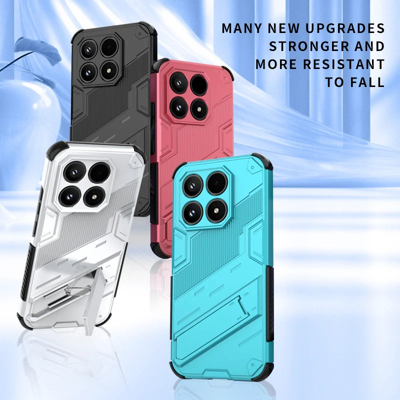 Punk bracket Phone Case For Xiaomi 17 Case Anti-fall For Xiaomi 17 5G China Protector чехол Back Cover For Xiaomi 17 5G China