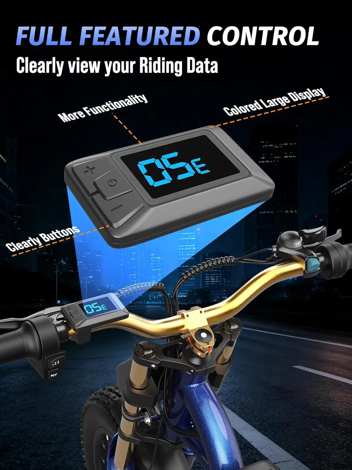 Electric Bike for Adults, 1500W Peak Motor Ebike with 48V 20.8Ah Built-in Removable Battery, 80 Miles Range Top, Customized