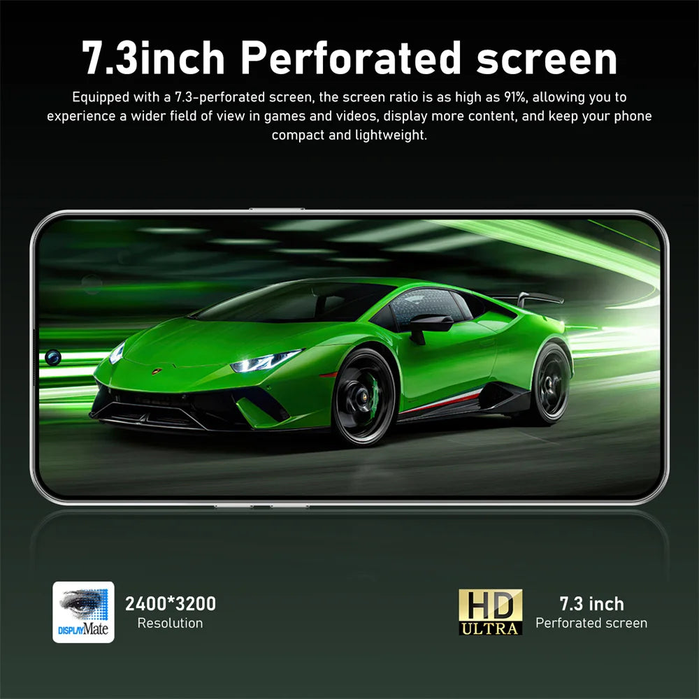New Smartphone 5G 7.3HD For M17 Pro Max Dual Sim Card 22G+2TB Cheap Cell Phone Android Smart Mobile Phones Unlocked 8000mAh