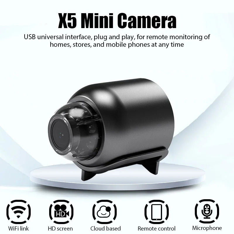 Mini Camera Wireless 1080P Surveillance Security Video Cam Night Vision Motion Detect Camcorder Mini Cam Monitoring Smart Home