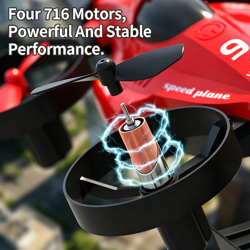 Drone 2 In 1 Flying RC Car Helicopter 2.4G Quadcopter Altitude Hold Headless Mode Remote Control Car Perfect Gift Toys for Kids