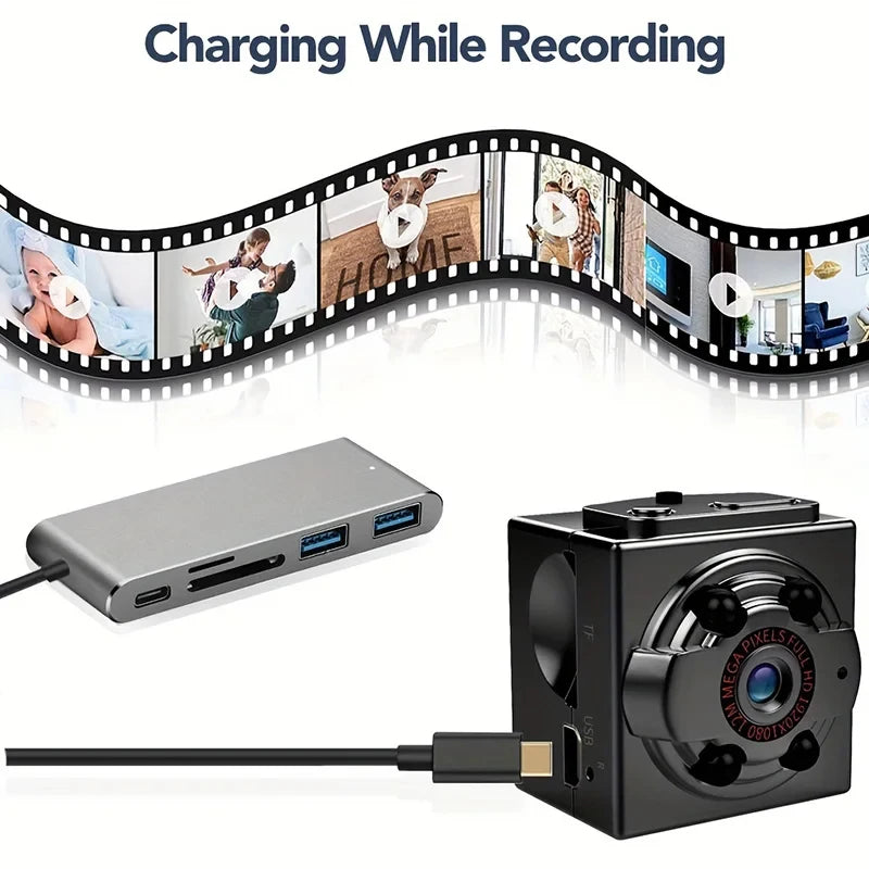 Mini Camera HD 1080p Portable Small Cam With Night Vision And Motion Detection Home Security Tiny Cameras For Indoor Outdoor