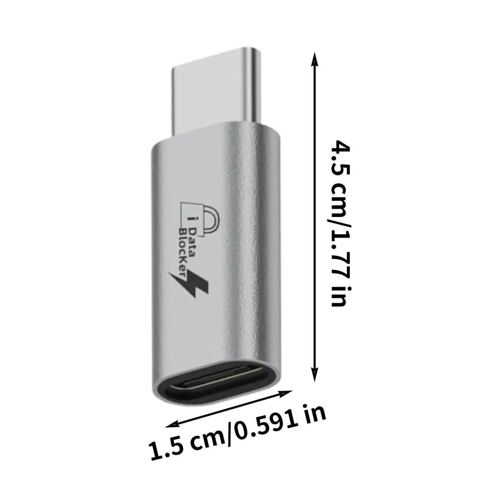 USB To Type C Data Shielding Adapter USB Port Privacy Protector Type-C Blocker Defender For PC Notebook Laptop Block