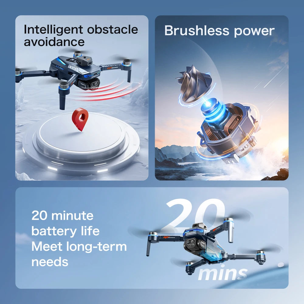 Hot New 2026 Quadcopters RC Flow Optical Photography Aerial Motor Brushless Control Remote Screen Large with Camera 8k Drone GT8