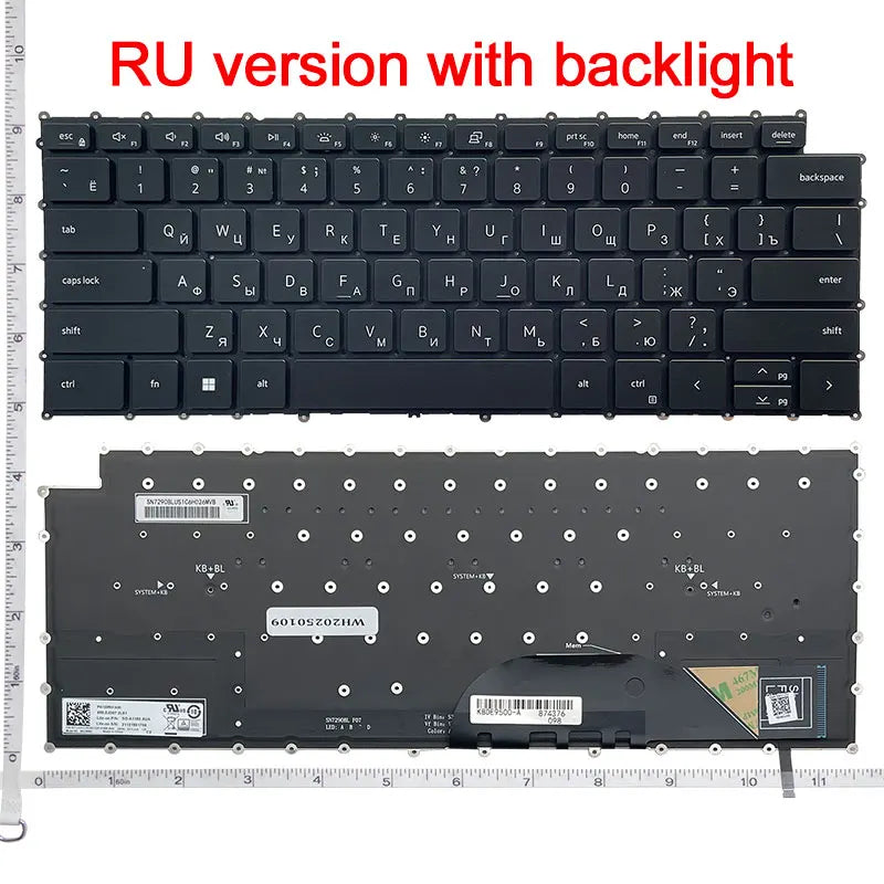 NEW US/RU Laptop Keyboard FOR Dell XPS 15 9500 9510 9520 Precision 5560 5760 5750 5550 17 9700 9710 9720 P91F P92F backlit