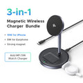 UGREEN Qi Magnetic Wireless Charger Stand Charging Holder For iPhone 16 15 Pro Max/AirPods Fast Charger MagSafe Charging