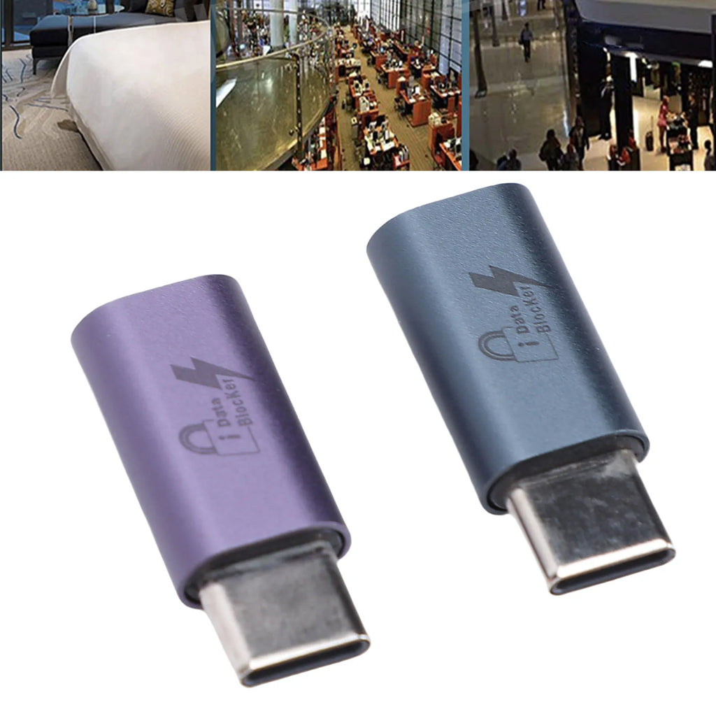 USB C to C Data Blocker Anti Juice Jacking Refuse Hacking USB Data Blocker Only for Safe Charging Mobile Phone Data Blocker
