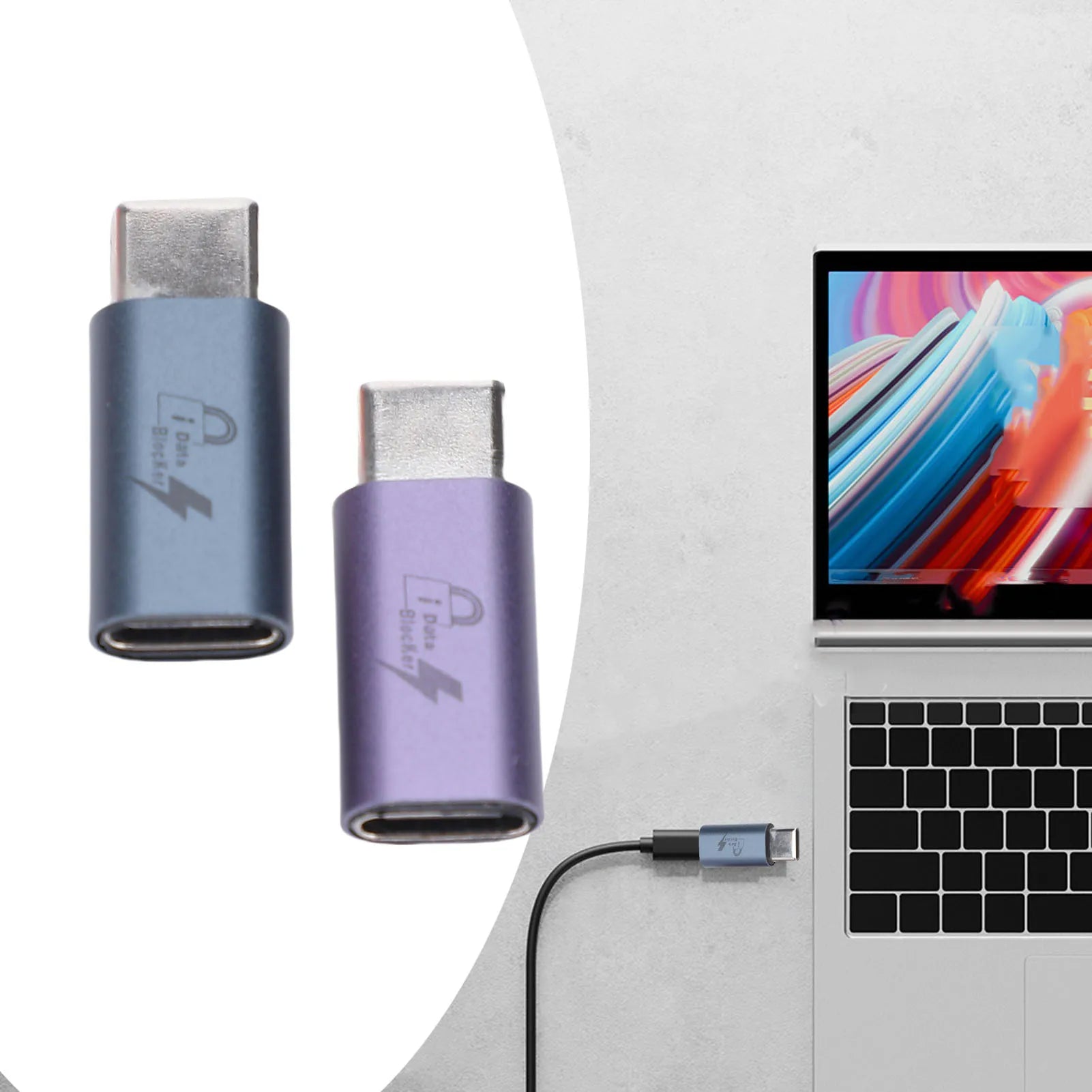 USB C to C Data Blocker Anti Juice Jacking Refuse Hacking USB Data Blocker Only for Safe Charging Mobile Phone Data Blocker
