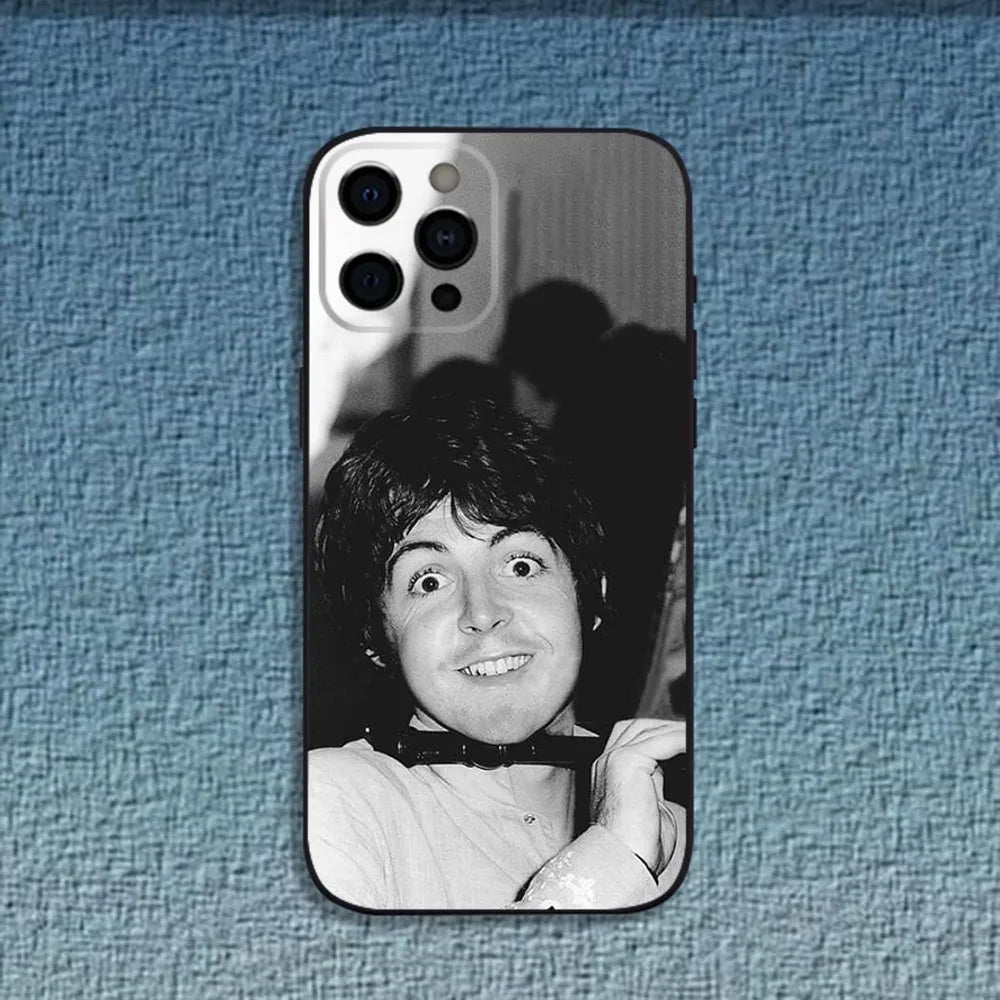 Singer P-Pau-M-McCartney Phone Case For iPhone 16,15,14,13,12,11,Pro,X,XS,Max,XR,Plus,Mini Soft Black Cover