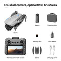 New E88 GT 4K Professional High-definition Drone Aerial Photography 12.5-inch Screen Remote Control Optical Flow Quadcopter Toys