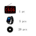 QWICALL 30 Call Button Transmitter 5 Waiter Watch Pager Receiver Wireless Restaurant Hotel Bar Service Guest Calling System