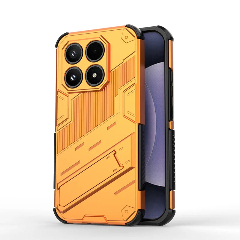Punk bracket Phone Case For Xiaomi 17 Case Anti-fall For Xiaomi 17 5G China Protector чехол Back Cover For Xiaomi 17 5G China