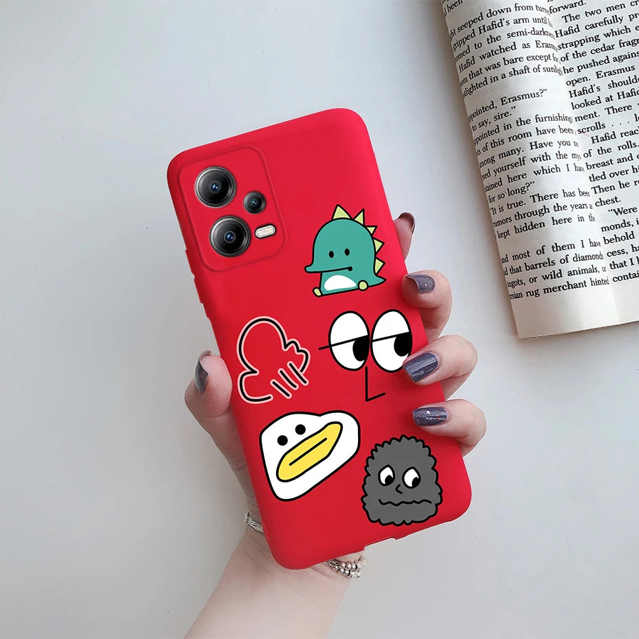 Poco X5 Case For Xiaomi Poco X5 Pro Soft Silicone Cover Cute Cartoons Phone Case For Xiomi Poco X5 Coque PocoX5 X 5 X5Pro Funda