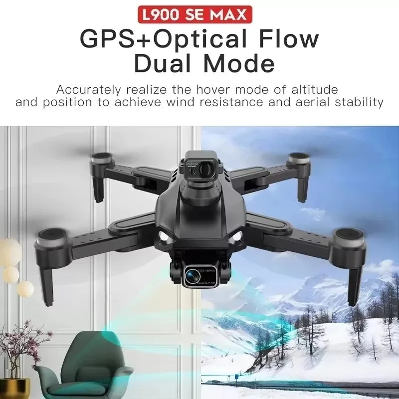 LYZRC L900 Pro SE MAX Drone 4K Professional Dual HD Camera GPS 5G WIFI 360° Obstacle Avoidance Brushless Motor Rc FPV Quadcopter