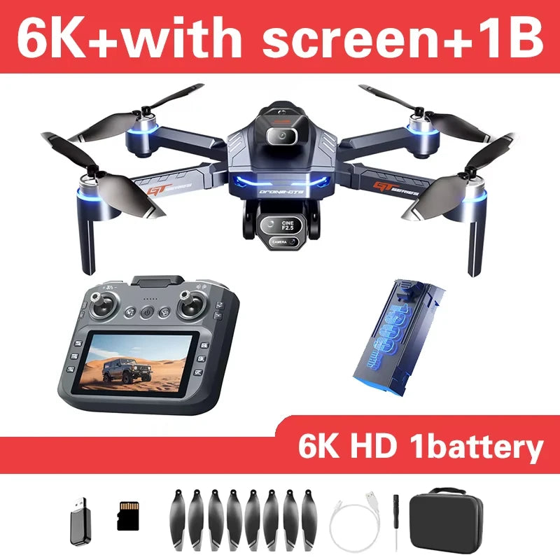 Hot New 2026 Quadcopters RC Flow Optical Photography Aerial Motor Brushless Control Remote Screen Large with Camera 8k Drone GT8