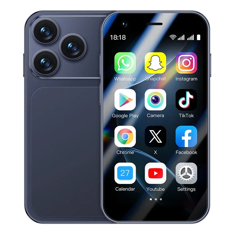 ONEMYTH A17 Mini Android8.1 Smart Phone 3.0 Inches 2GB RAM 16GB ROM Dual SIM Standby Play Store 3G Little Phone