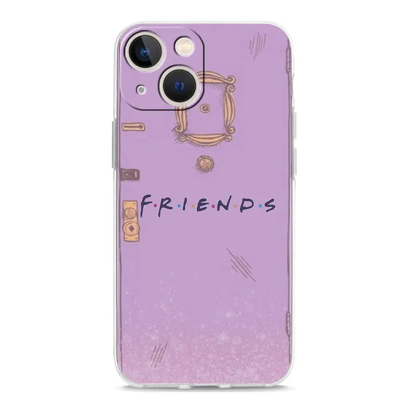 Phone Case For iPhone 16 15 14 13 12 11 Pro Max XS X XR 7 8 Plus soft TPU Clear Cover Central Perk Coffee friends tv Show