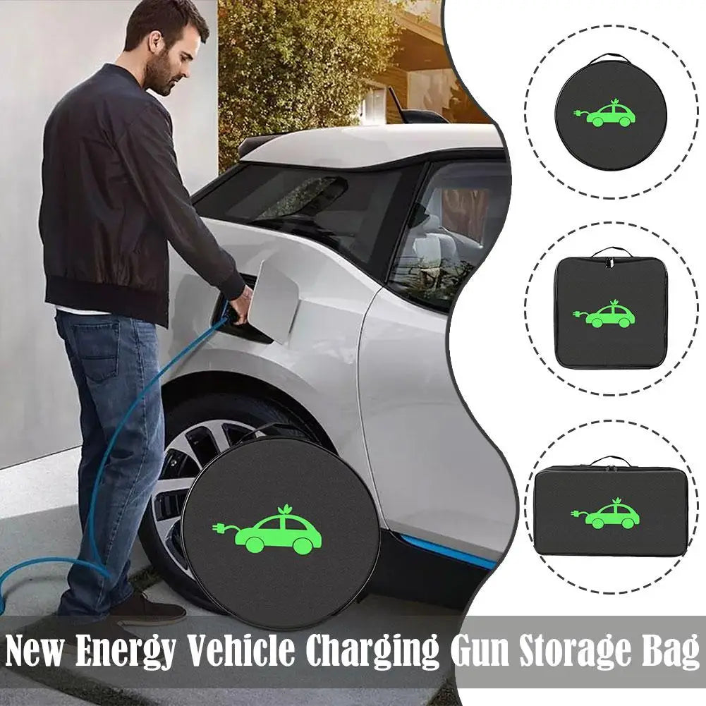 New Energy Vehicle Charging Gun Storage Chartered Car Carrying Charging Wires Portable Flame-retardant Shock-absorbing Bag