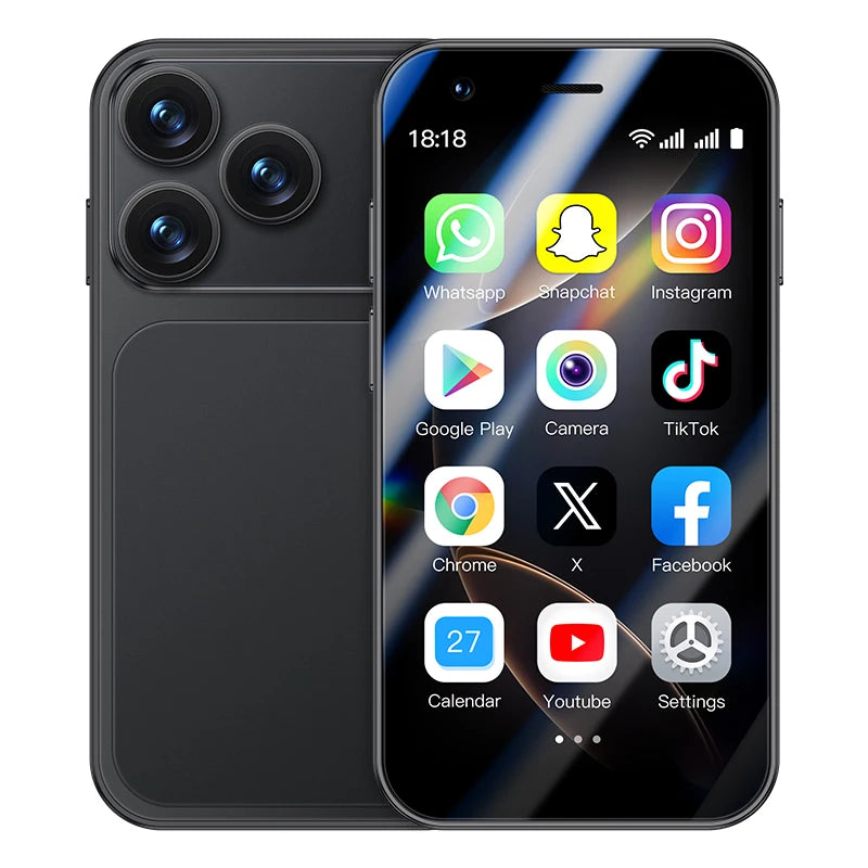 ONEMYTH A17 Mini Android8.1 Smart Phone 3.0 Inches 2GB RAM 16GB ROM Dual SIM Standby Play Store 3G Little Phone