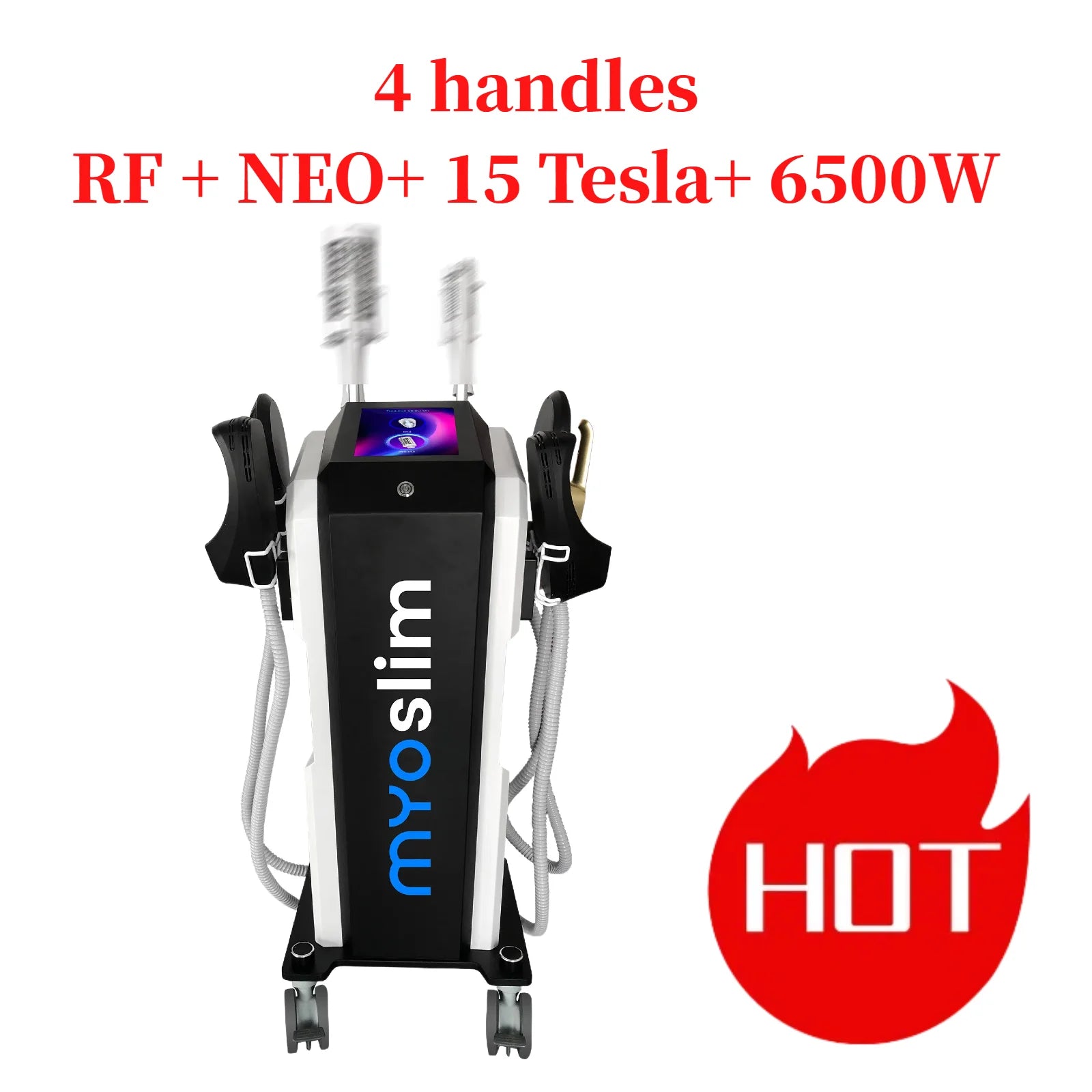 6500W MYOslim Sculpting Butt Lift Machine 2 in 1 Body Sculpt Machine RF Roller Muscle Stimulator Body Shaping Massage Equipment