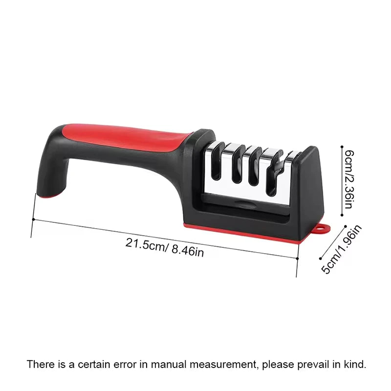 3 Segment Kitchen Knife Sharpener Multifunctional Hand Held Sharpening Tool Household Three-purpose Whetstone for Kitchen Knives