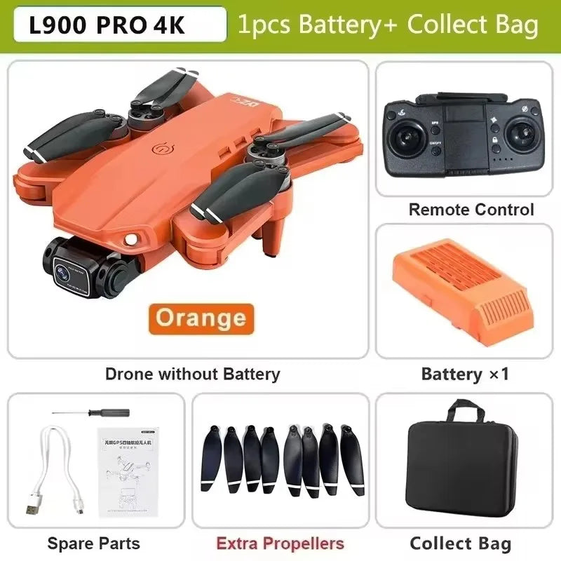LYZRC L900 Pro SE MAX Drone 4K Professional Dual HD Camera GPS 5G WIFI 360° Obstacle Avoidance Brushless Motor Rc FPV Quadcopter
