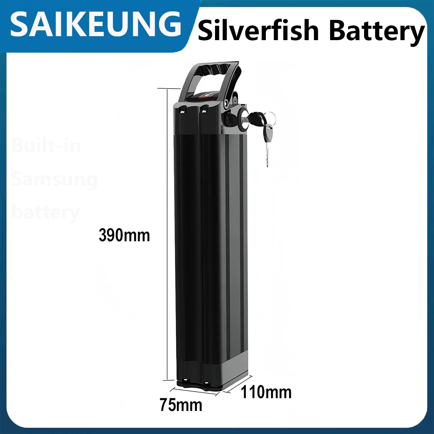 Silverfish battery 48v Powerful 60 50 45AH 40 30 25 24 20 17.5Ah Electric Bike Bateria Accu 1000W 750 500W EBike Bicycle Battery