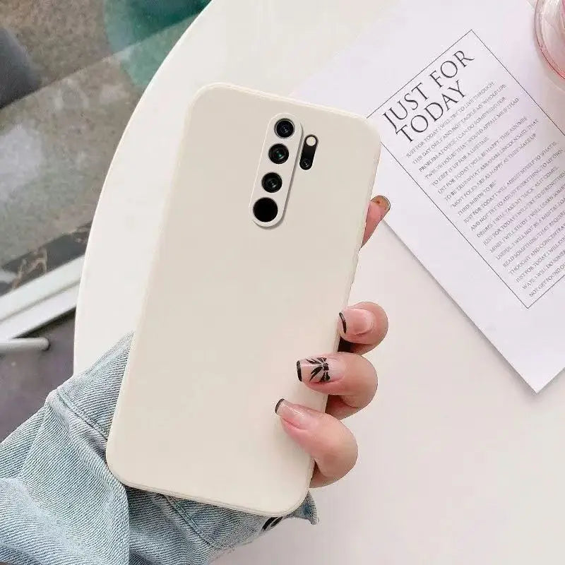 Square Matte Silicone Case for Xiaomi Redmi Note 8 Pro Cover Redmi Note8 Pro Shockproof Basic Cover Fundas