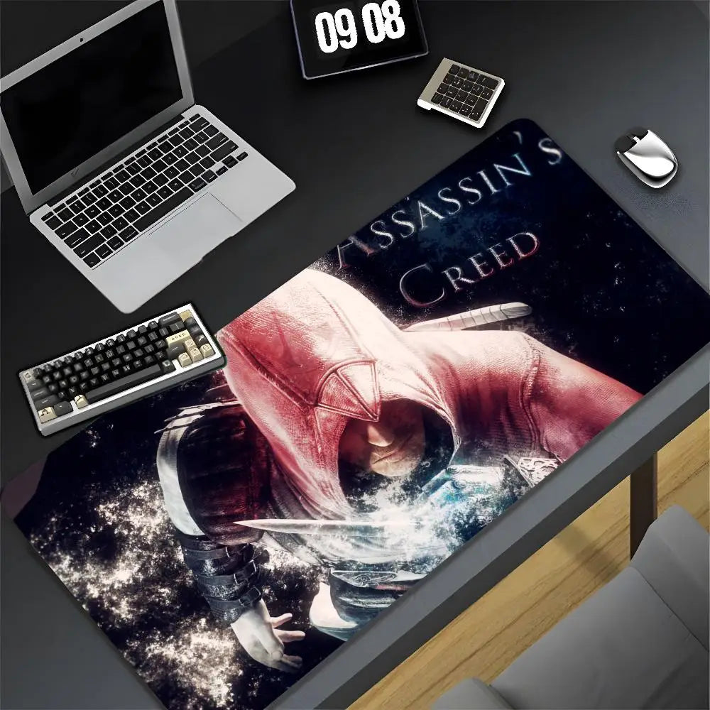 Assassin s Creed Mouse Pad Cartoon Lockedge Large Gaming Pad Computer Gamer Keyboard Mat Desk Mousepad PC Desk Pad