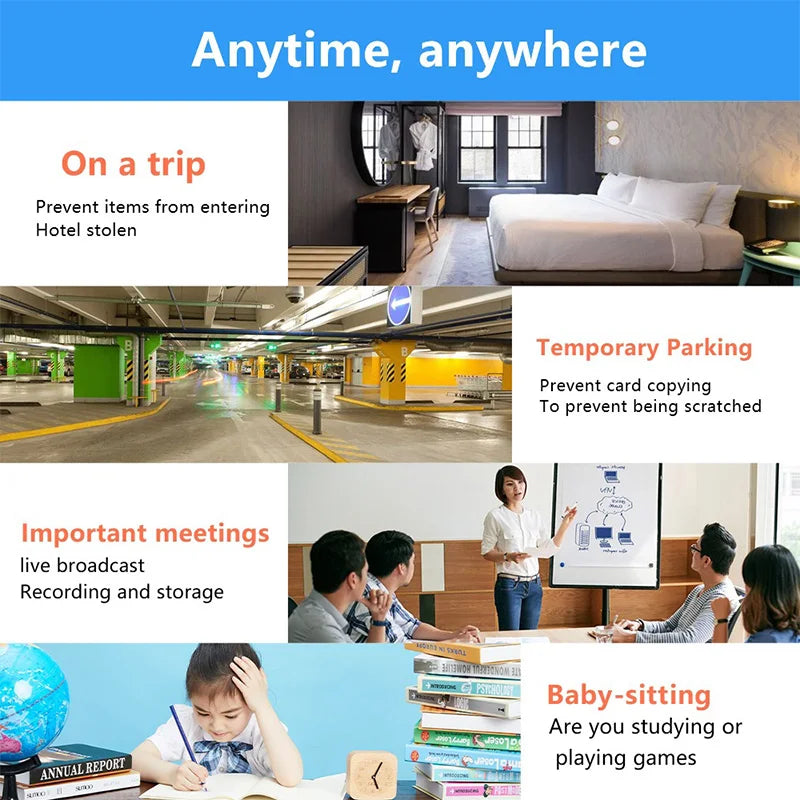 Mini Camera 1080P Clear Night Vision Lightweight Portable Premium Cams Motion Detection Wireless Surveillance Protection Camera