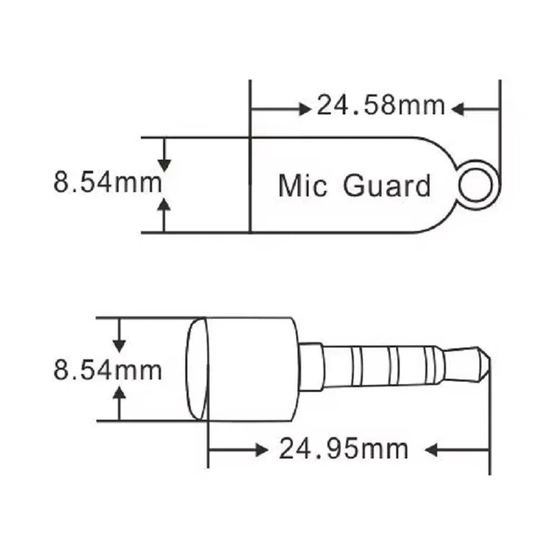 MIC Audio Blocker - Mic Lock for Ear plugs of Mic Guard and Guard your privacy for Laptops,Tablets,Smartphones