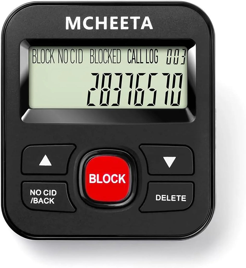 Call Blocker for Landline Phones, Caller ID Box Landline Device with Blacklist, Simply Block All Unwanted Calls, Robocalls