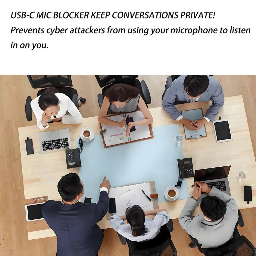 New USB-C MIC Blocker Anti Eavesdropping Microphone Privacy Plug Keep Conversation Safe for Smartphones Tablets Laptops