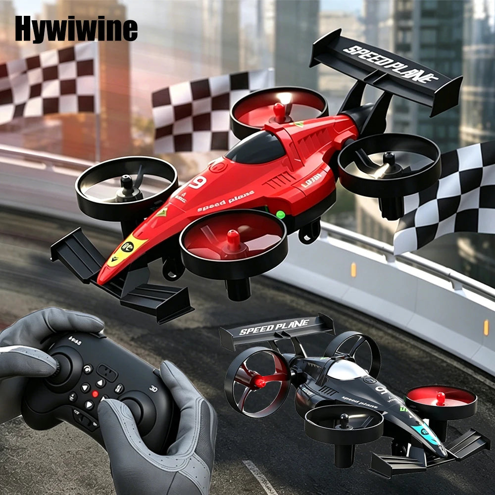Drone 2 In 1 Flying RC Car Helicopter 2.4G Quadcopter Altitude Hold Headless Mode Remote Control Car Perfect Gift Toys for Kids