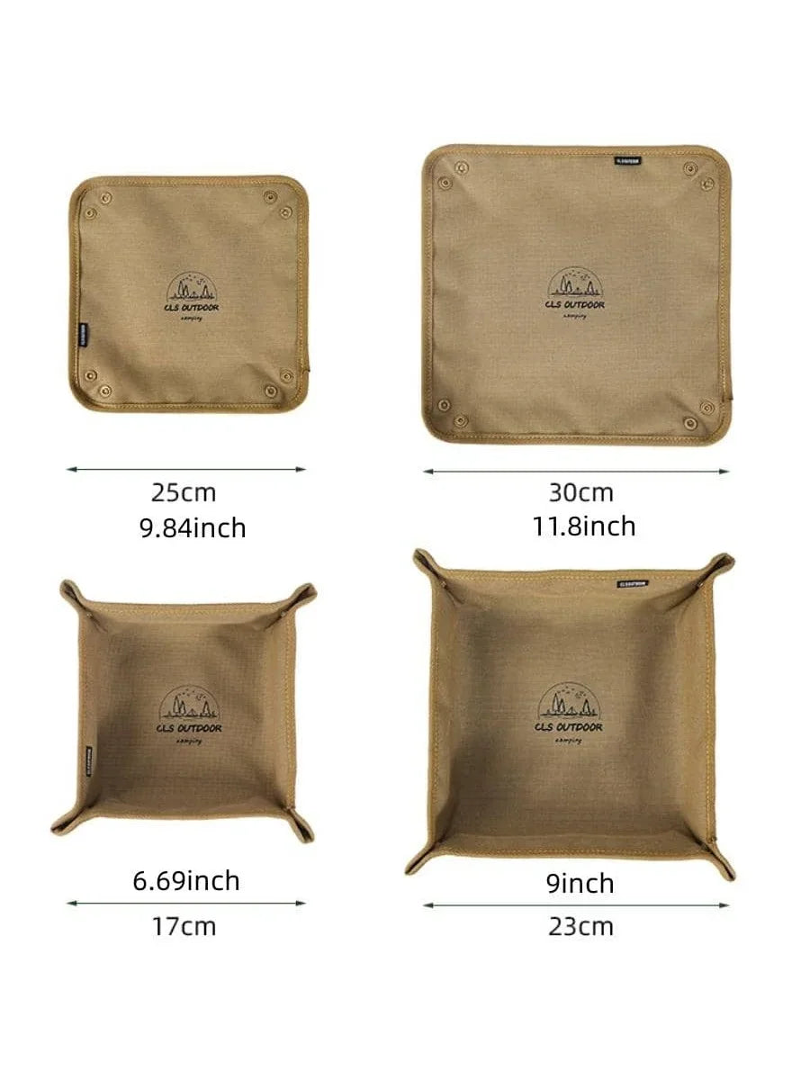 1pc Portable Camping Organizer Tray - Compact Home and Travel Storage Box for Clutter-Free Camping