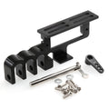 Second/third stage steering gear dropper, airdropper, hook release device, line release and rope throwing device, and drone-moun
