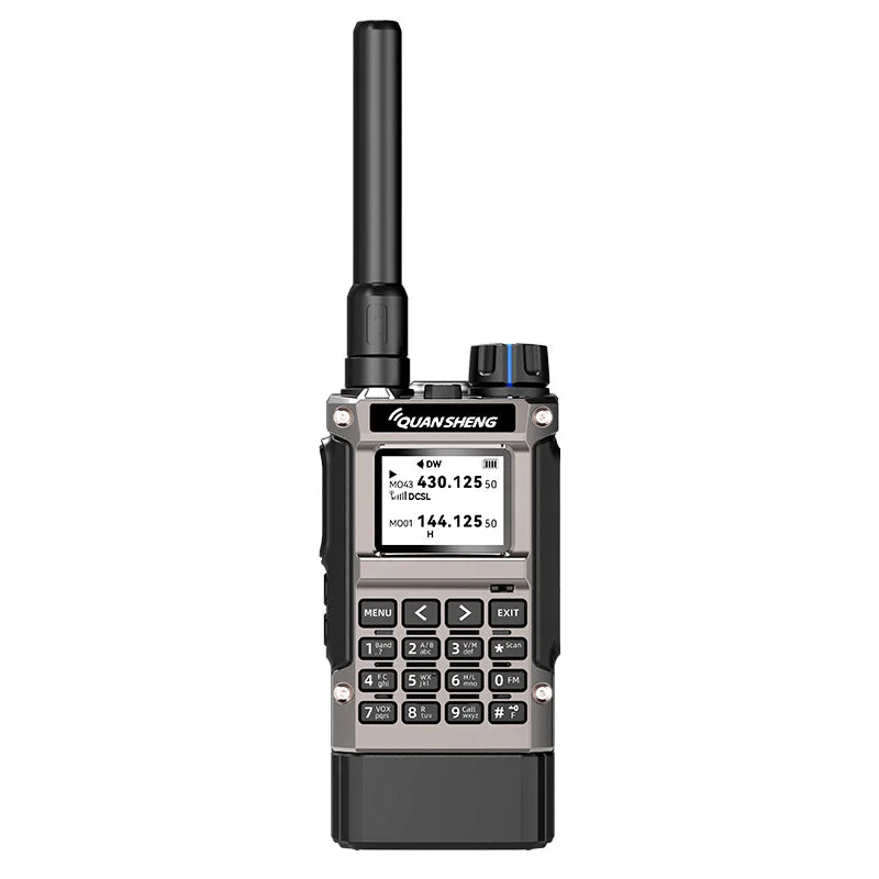Quansheng UV-K1(8) Air Band Walkie Talkie 50-600MHz Full Band Receive UHF VHF Ham Radio Wireless Frequency Copy Type-C Charging