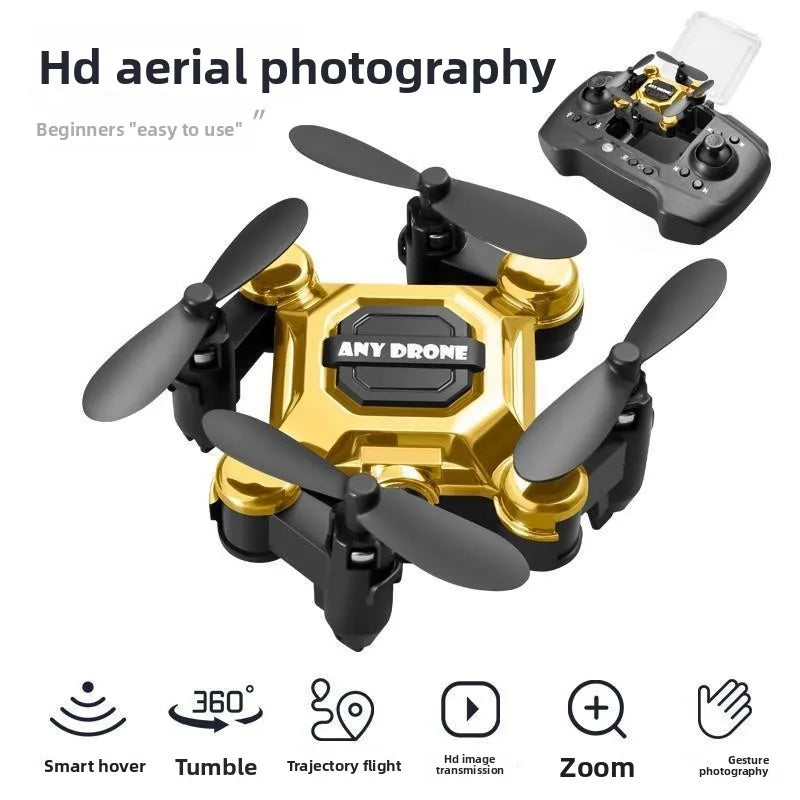 Mosquito drone, mini folding drone, aerial camera drone, student remote-controlled helicopter, small toy