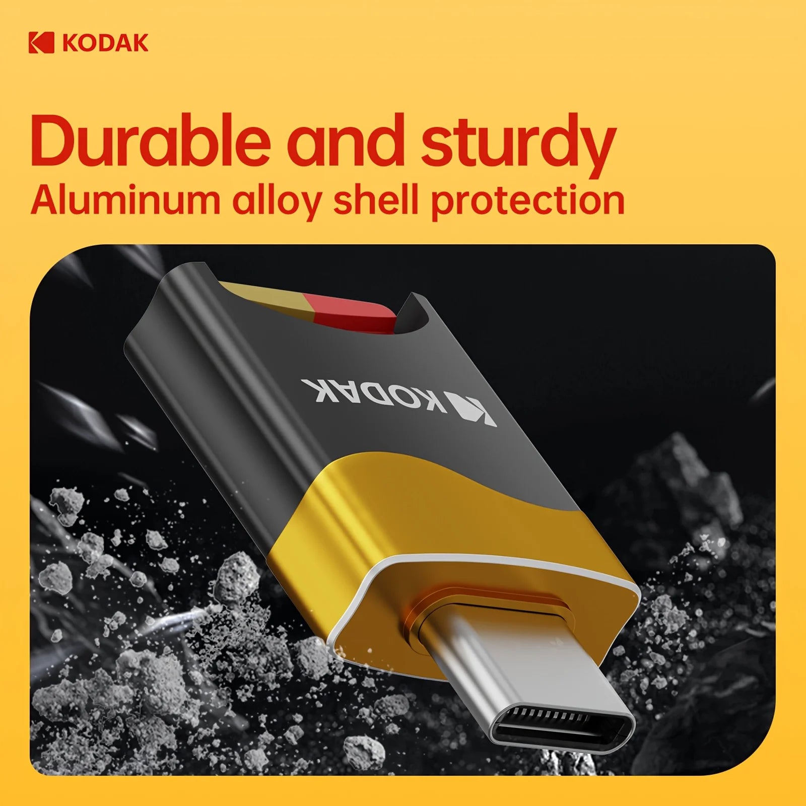 KODAK T330 Type-C TF Card Reader High-Speed OTG Adapter for Smartphones Tablets PC USB C Micro SD Memory Card