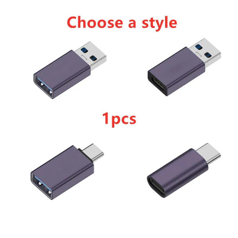 USB Data Blocker & USB C Data Blocker, USB-A to USB-A / USB-C to USB-C Data Blocker Adapter Only Charge, Protect data security