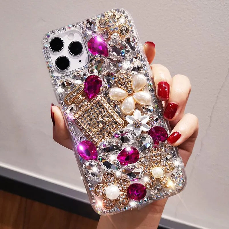 Moto G86 5G Bling Case For Motorola Moto Edge 50 60 Fushion Neo 60pro G24 G34 G75 G55 G15 G56 Cover Luxury Diamond Telefon Funda