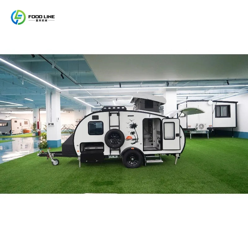 Customized versatile ripple camper compact outdoor camper trailer for family camping and long distance travel