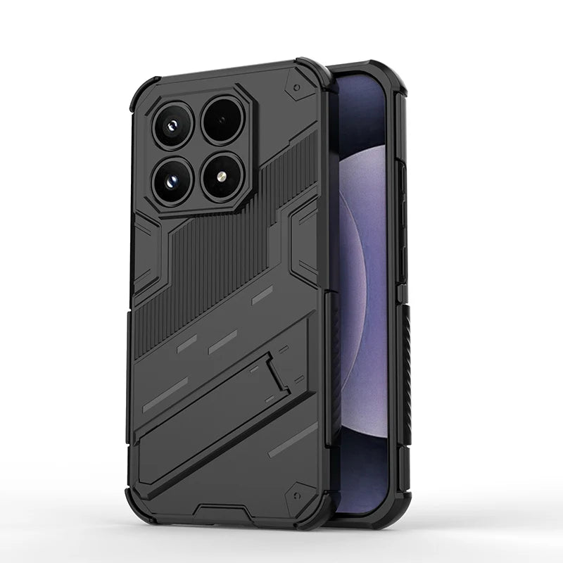 Punk bracket Phone Case For Xiaomi 17 Case Anti-fall For Xiaomi 17 5G China Protector чехол Back Cover For Xiaomi 17 5G China