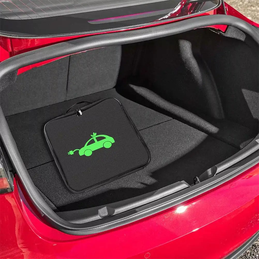 New Energy Vehicle Charging Gun Storage Chartered Car Carrying Charging Wires Portable Flame-retardant Shock-absorbing Bag